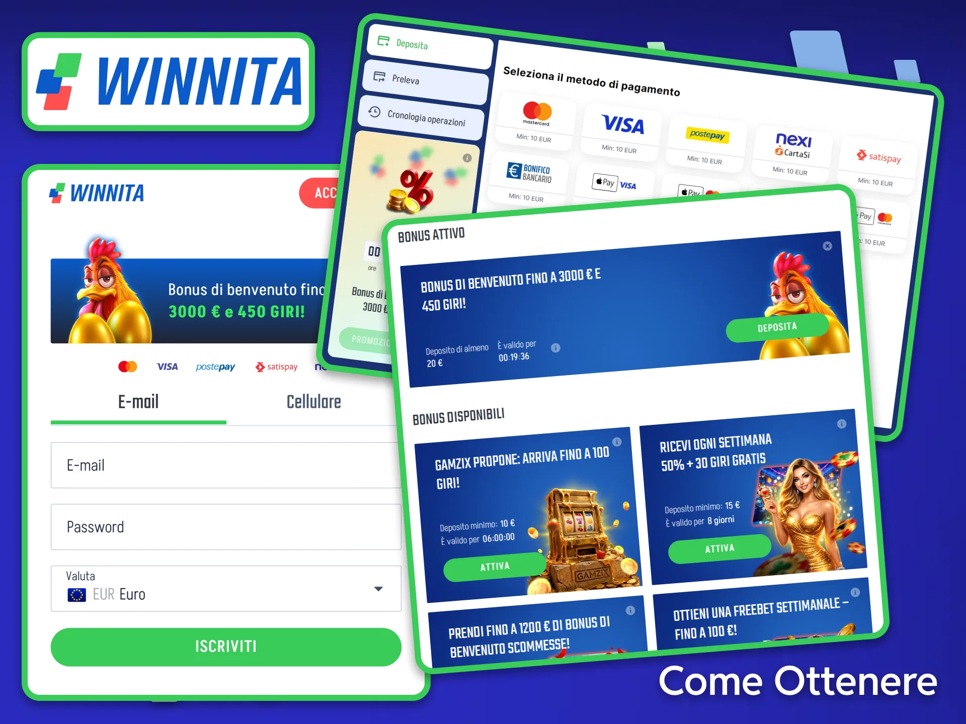 Segui questa guida dettagliata per imparare come ottenere e attivare un bonus su Winnita in pochi semplici passaggi.