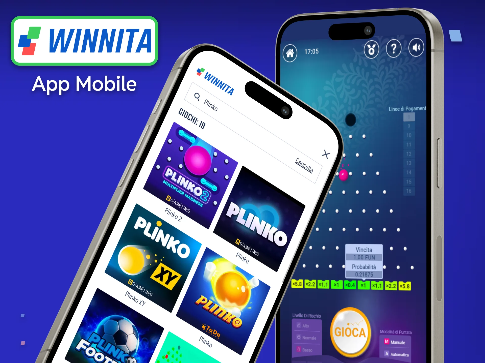 Divertiti con Plinko ovunque e in qualsiasi momento grazie all'app mobile di Winnita.
